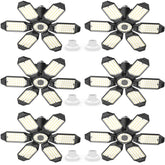 LUCORUSC LED garage lights six-pack ready for quick installation.