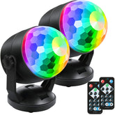 Luditek disco ball light 2pack creates vibrant party ambiance
