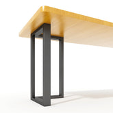 Luffioner L-shape metal table legs for 28x17.7 inch tables provide sturdy support.