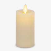 Luminara Classic Slim Flameless Ivory candle with 2in x 4.5in dimensions adds safe ambient lighting.
