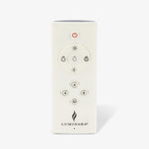 Luminara rechargeable remote with 25-foot range for easy flameless candle control.