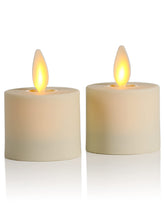 Luminara flameless tea light with real flame delivers warm ambience for any space