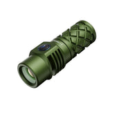 Lumintop Thor MINI front view showing compact design and long-range LEP beam.