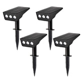 LUMLLSAJI Solar Spotlight angle-adjustable for precise garden lighting and energy efficiency.
