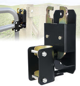Lupar 2-way gate latch mounted on a gate for smooth operation.