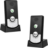 Luqeeg 2‑way intercom unit in living room enabling seamless two‑way conversations.