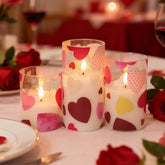 LUSHARBOR flameless heart candle design enhances romantic ambiance safely.