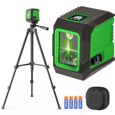Lusweimi laser level with 50-inch tripod for precise room-to-room alignment.