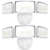 LUTEC 75W flood light wall-mount setup for garages and porches.