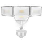 LUTEC four-head LED security light provides wide-area coverage for outdoor spaces