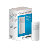 Lutron Caseta motion sensor on wall mount with motion detected for automatic lighting