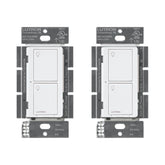 Lutron Caseta original smart switch wall for easy lighting control.