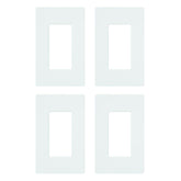 Lutron Claro screwless wall plate in white offers a clean flush finish