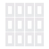 Lutron Claro gloss white 1-gang wall plate with screwless design for a clean, flush finish.