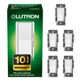 Lutron Diva LED+ Dimmer switch close-up showing smooth paddle control for easy dimming.