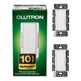 Lutron Maestro LED+ dimmer rocker switch for precise light control across rooms