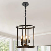 Luvkczc 4-light chandelier with candle holders enhances dining room ambiance