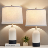 Luvkczc modern ceramic table lamp base enhances stability and style on any nightstand.
