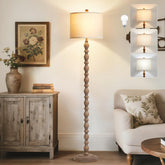 Luvkczc 62-inch floor lamp base anchors the setup with a stable, weighted foundation.
