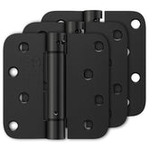 Luxbaro self-closing 4-inch hinge in matte black for quiet, effortless doors.