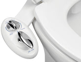 LUXE Bidet NEO 180 dual-nozzle setup for precise cleansing