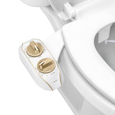 LUXE Bidet NEO 185 Plus flip-up design eases cleaning around the toilet