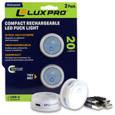 LUXPRO waterproof micro LED puck light under cabinet for bright, clutter-free illumination