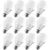 LUXRITE A19 LED bulb in a lamp provides bright task lighting.