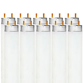 LUXRITE F32T8-841 32W tube emits cool white light for workspaces.