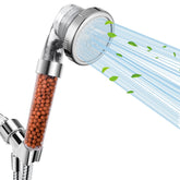 Luxsego filtered shower head mounted for hard water relief and strong spray