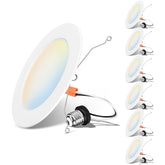 LVWIT 6-inch recessed LED light pack offers energy-efficient ceiling illumination.