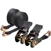 LYASILYHS ratchet tie-down strap 20ft securing cargo on a trailer