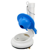 Lychee Light flush valve assembly for one-piece toilets with quiet operation.