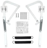 Lynzro 55-2 installation-instructions: hinges with springs for Werner ladders, enabling quick setup.