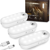 Lyridz rechargeable LED closet light compact unit with long-lasting power for closets.