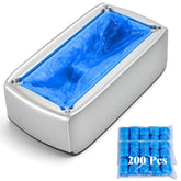 LYSHIYI shoe cover dispenser front view, durable build for fast, hands-free operation
