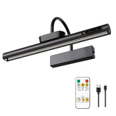 LYTARA dimmable cordless picture light shines on wall art with even color and detail.