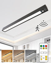 LYTARA rechargeable motion sensor ceiling light front view ideal for hands-free closet lighting