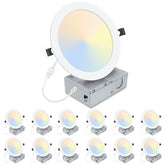 LZHOME 8-inch LED recessed downlight delivers bright, even lighting for living spaces.