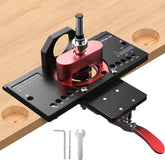 M-T Concealed Hinge Jig with quick clamp for fast, precise hinge alignment