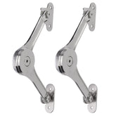 Macaro lid stay heavy-duty toy box hinge showing sturdy metal construction for long-lasting use.