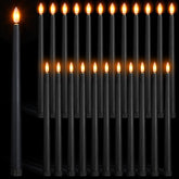 Macarrie flameless taper candle on a stand adds elegant ambience for events