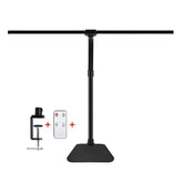 MACASA double-head LED desk lamp with remote control for precise lighting adjustments.
