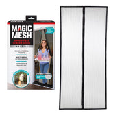 Magic Mesh Deluxe black magnetic closure screen door for hands-free entry