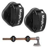 MagitcSee heavy duty magnetic shovel holder on a truck keeps shovels secure and reachable.