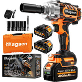 MAGSEN 12-square-drive cordless impact wrench powering through stubborn bolts.