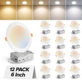 MAILCOS 6-inch LED recessed light with junction box for durable, reliable ceiling lighting.