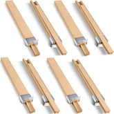 Maitys wood drawer slides assembly showing sturdy hardware for smooth operation