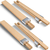 Maitys wooden drawer slides bottom mount 16-inch for smooth operation