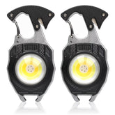 MAKDAK 2pc keychain flashlight rechargeable, portable everyday carry light.